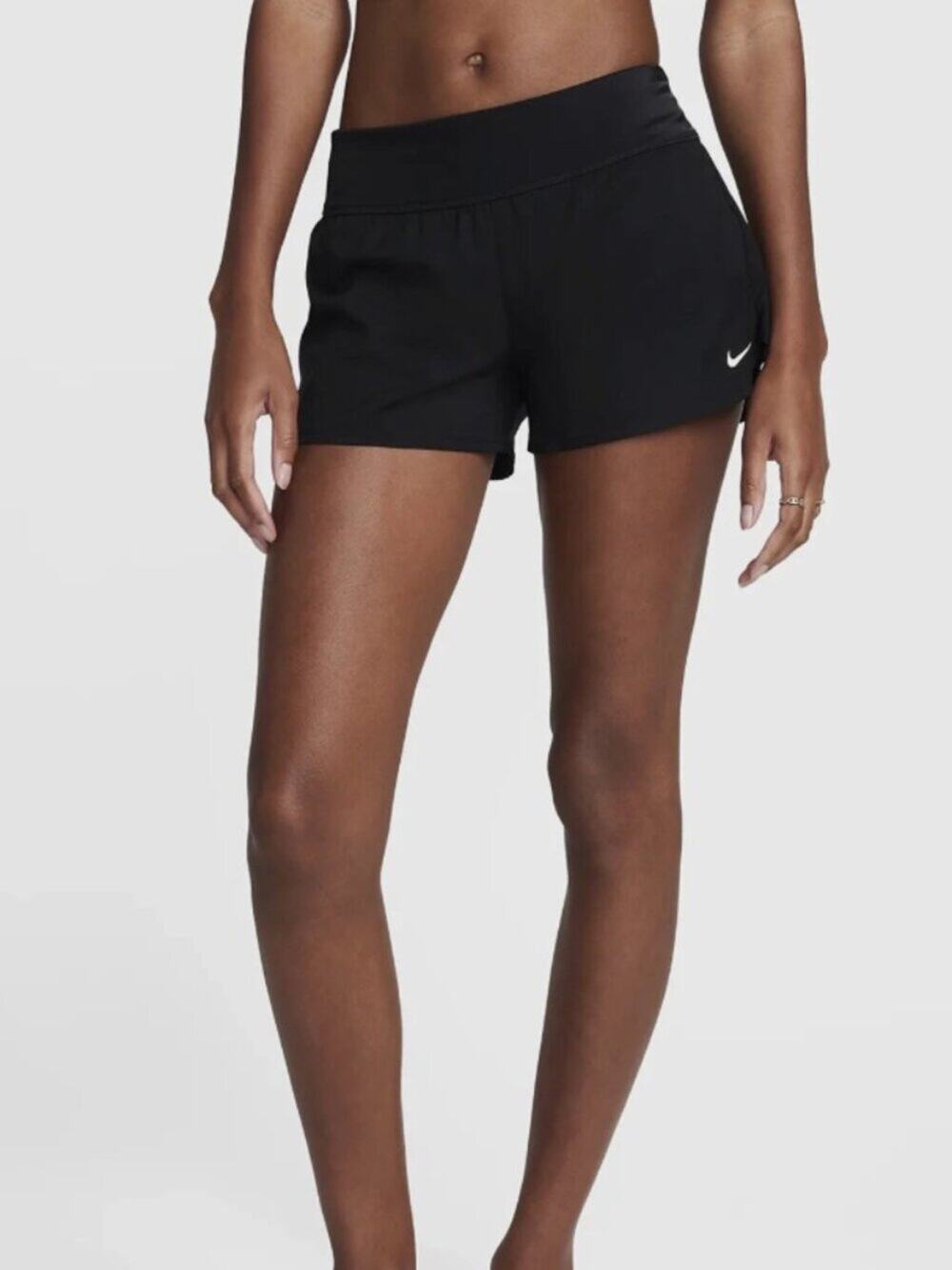 Nike Women's Essential Black/White Swim Board Shorts Size XL NWT